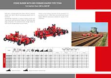 Stone burier with bed former shaper type TITAN - Massano agricultural machinery