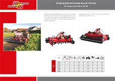 Stone burier with rear roller type RSL - Massano agricultural machinery