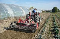 Stone burier with rear roller type RSG